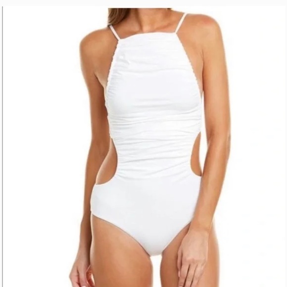 We Wore What Womens Black Liv One-Piece Swimsuit - Picture 1 of 8